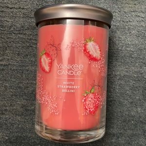 Yankee Candle White Strawberry Bellini 20oz candle